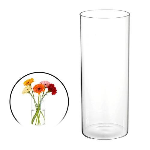 Vaso vetro cilindrico - vetro,