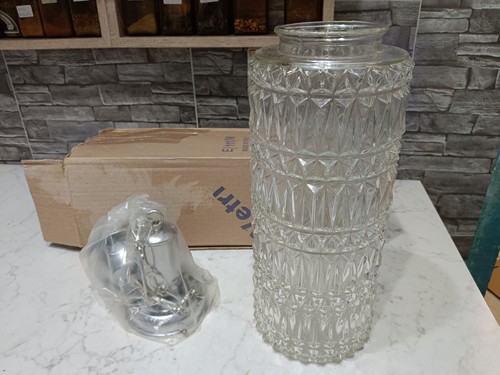 Lampadario cilindrico vetro - cilindrico,