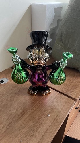 Scultura anatra vetro - anatra,